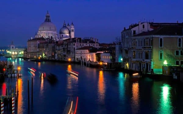 Grand Canal by Night Venice Italy