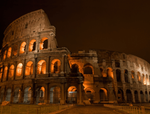 Colosseum by night