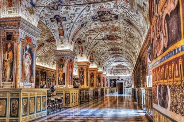 vatican private tour museums gallery frescoed ceiling