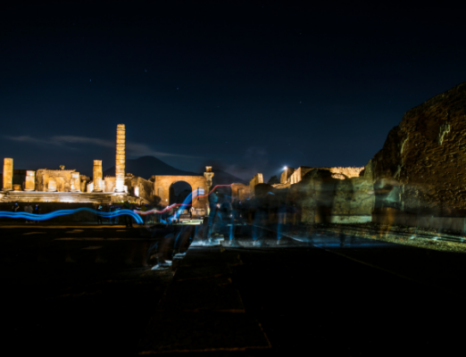 Notte a Pompeii