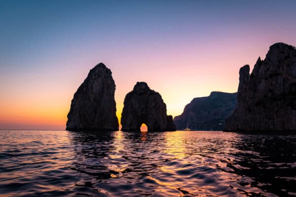 capri sunset boat experience