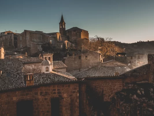 orvieto wine tour hilltop town bell tower