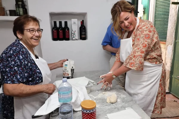 sardinia private tour cooking class dough making wine