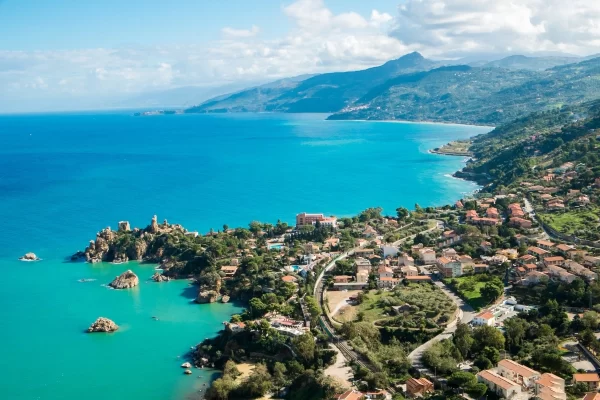 taormina sicily coastal town turquoise water scenic view