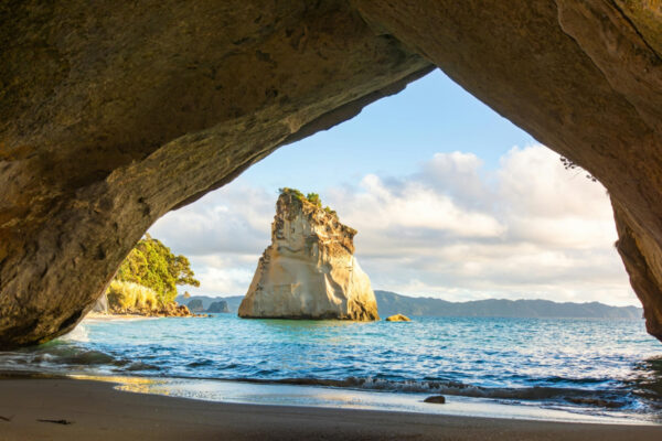 sea cave coastal view natural arch landscape